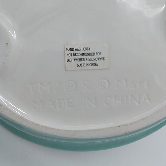 M & M's Ceramic Swimming Pool w/ Diving Board Shaped Candy Dish By Mars - Picture 9 of 9